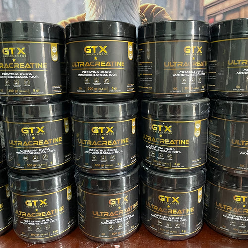 GTX UltraCreatine, vista del envase de creatina monohidratada pura